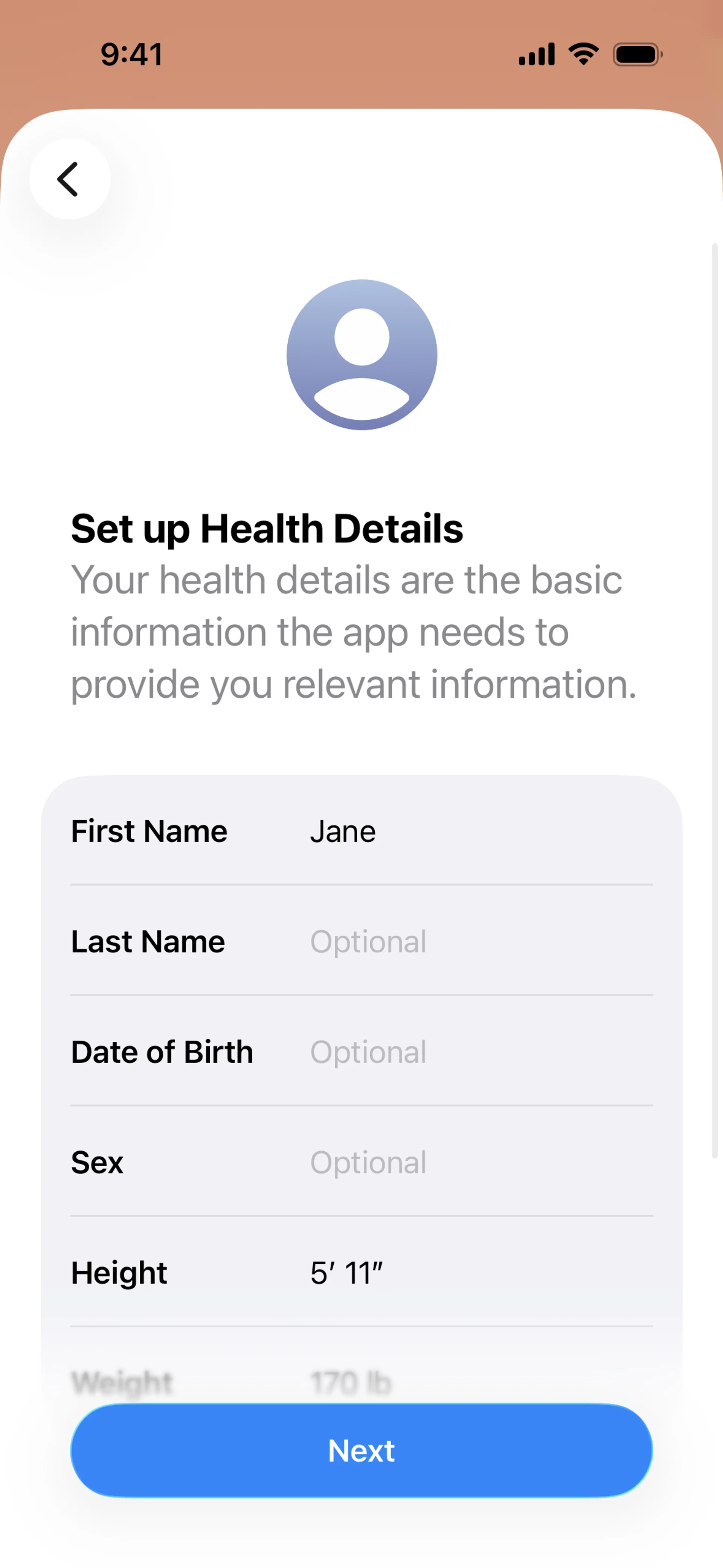 Apple Health — Health скриншот интерфейса