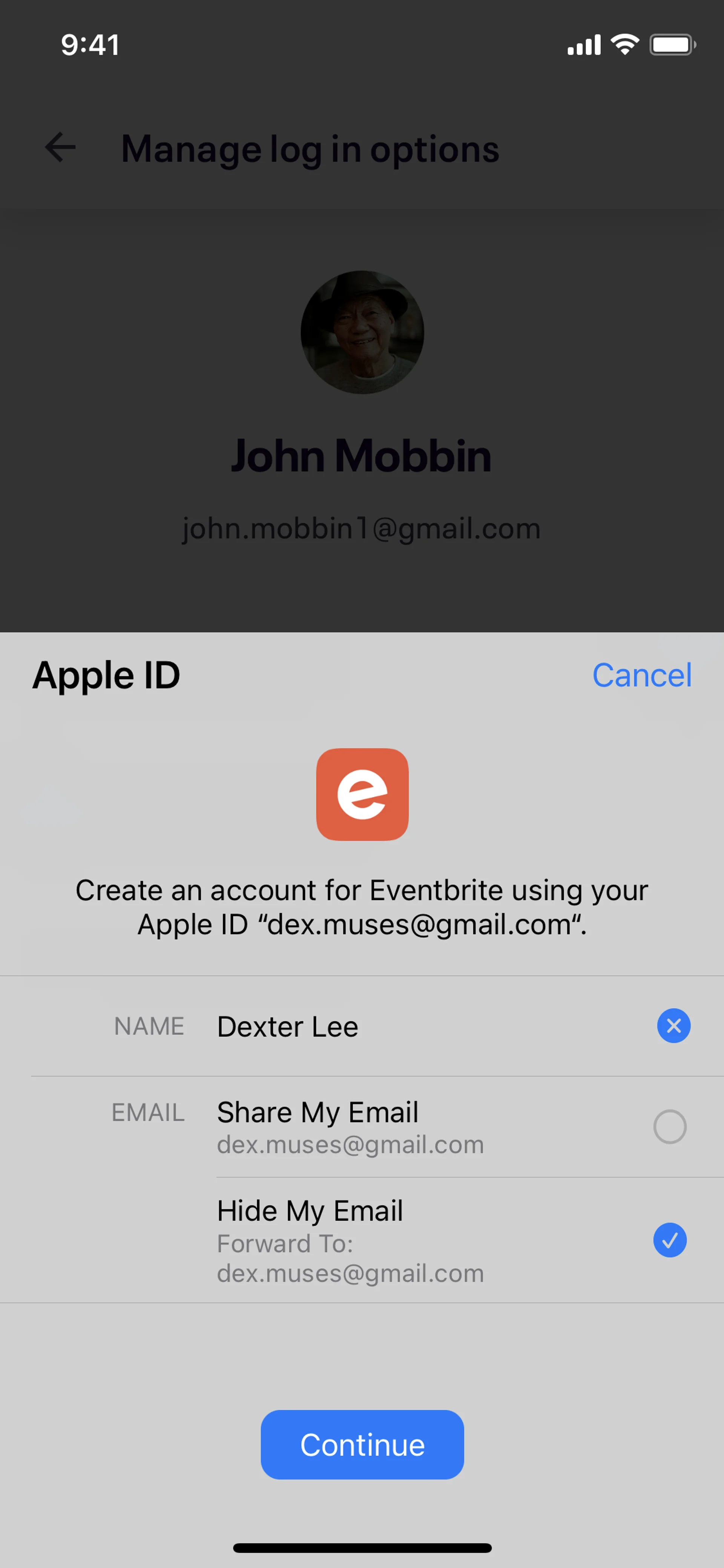 bff-ios — Social скриншот интерфейса