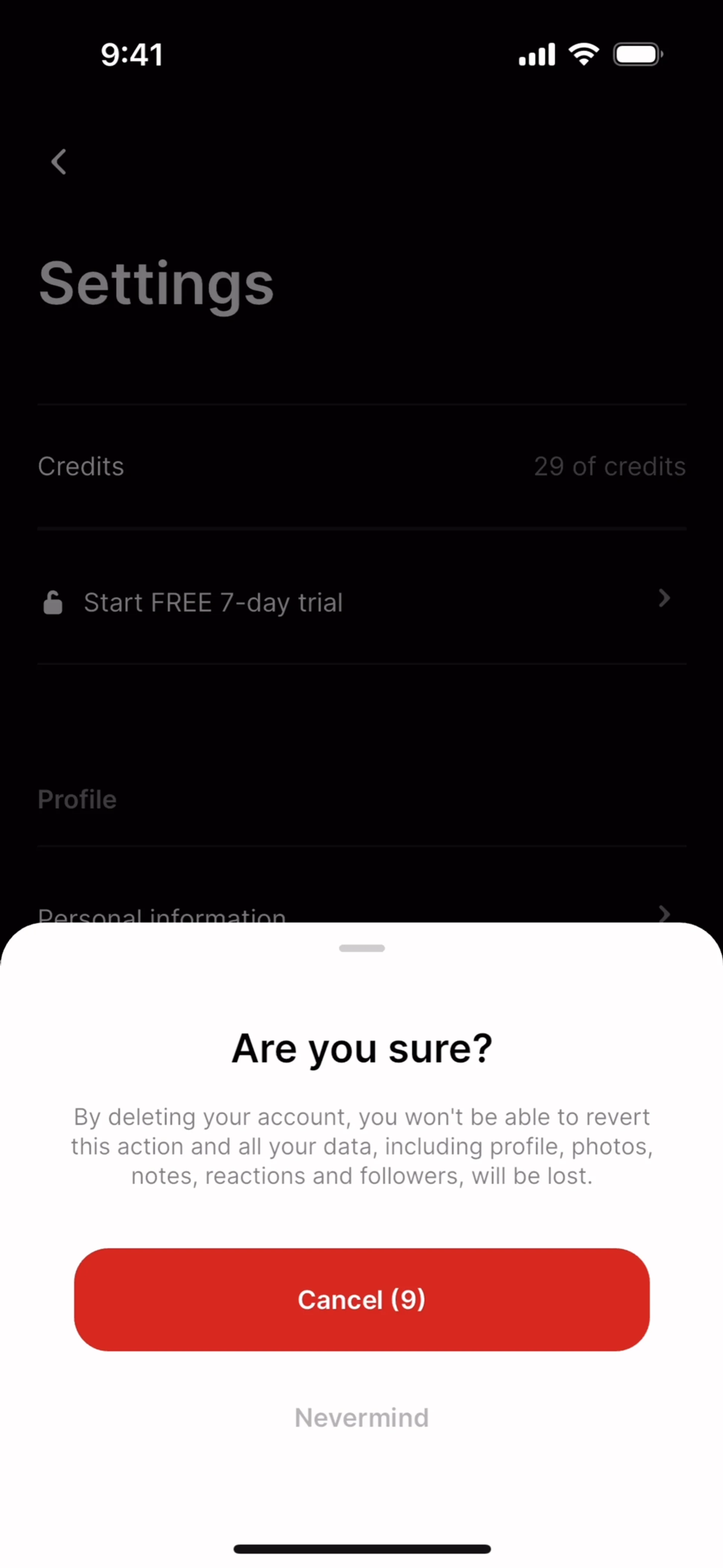 CREME — Food & Drink скриншот интерфейса