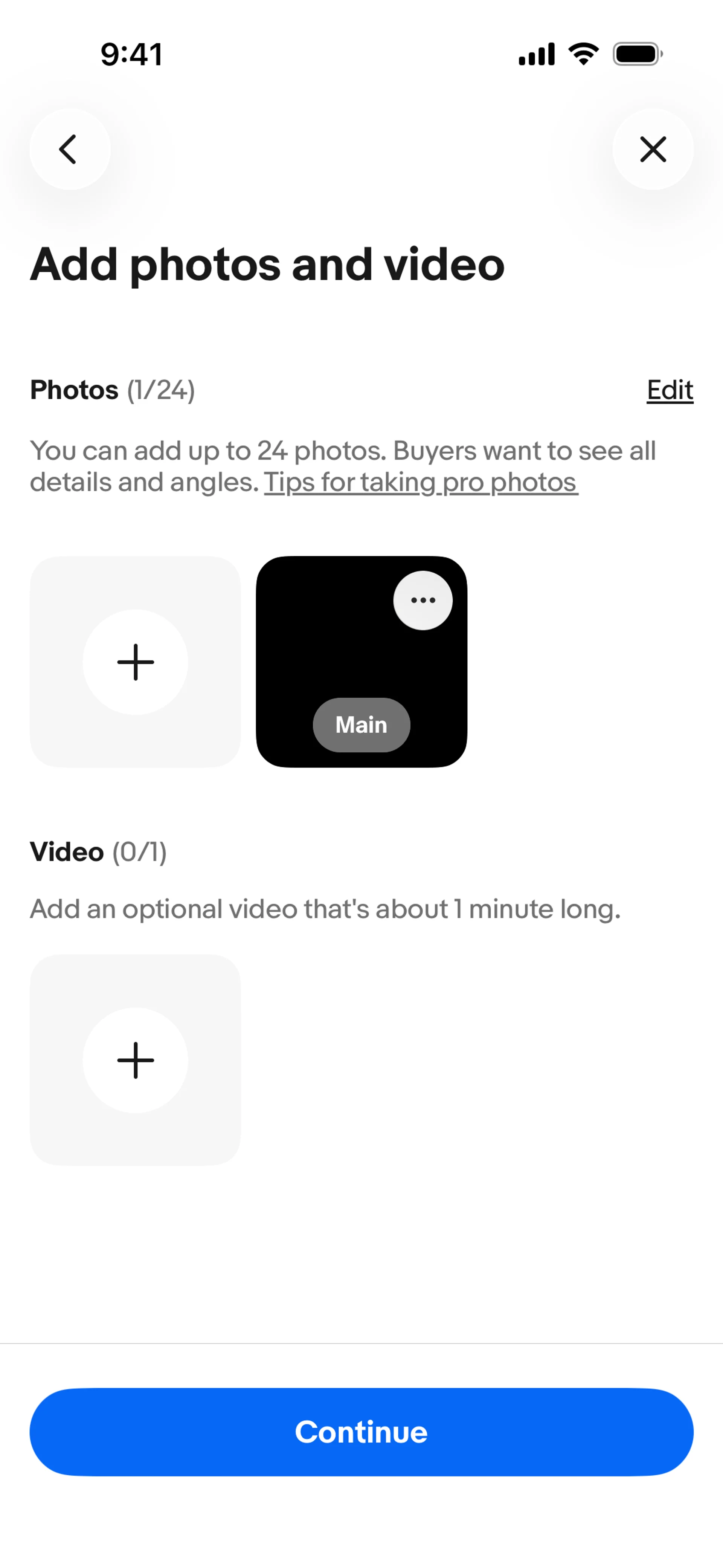 e-bay-ios — E-commerce скриншот интерфейса