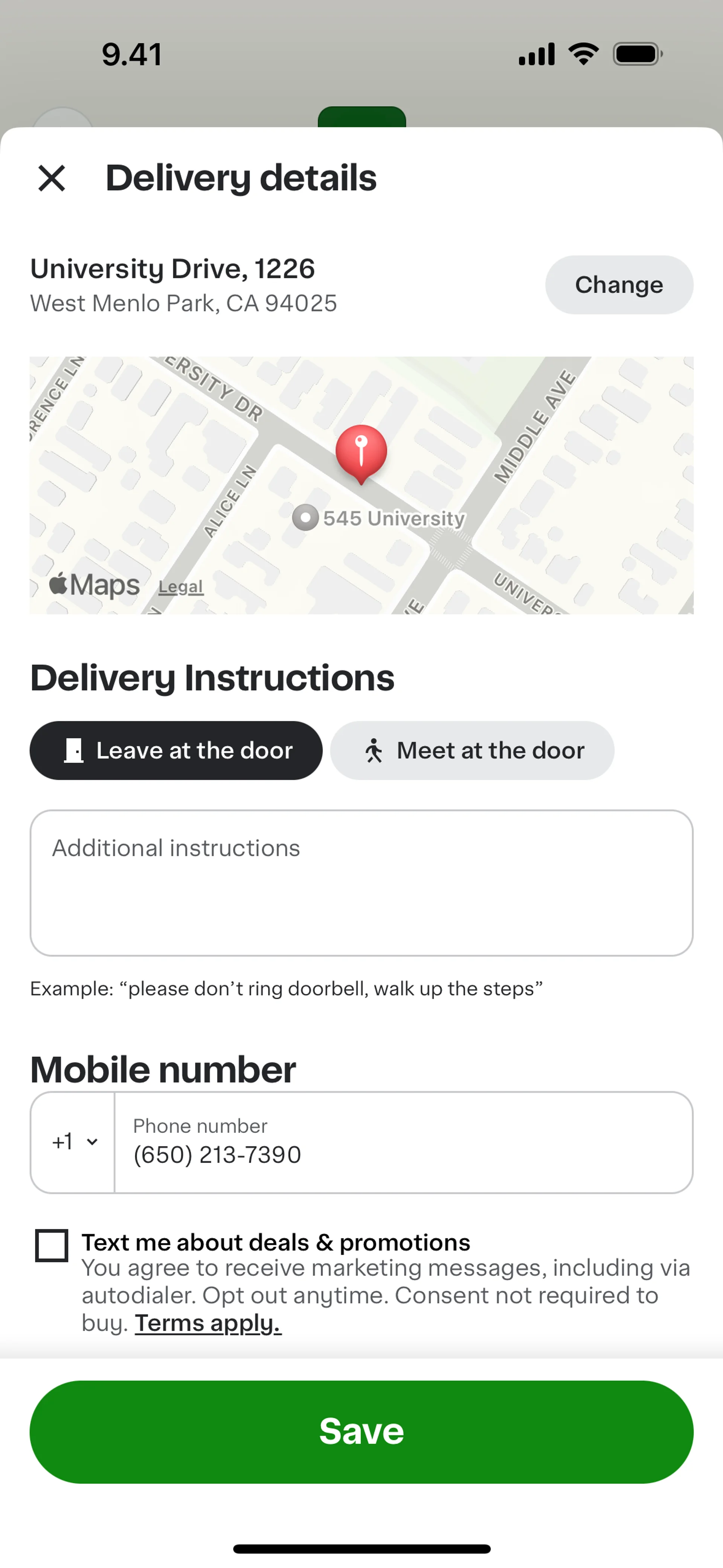 Instacart — E-commerce скриншот интерфейса