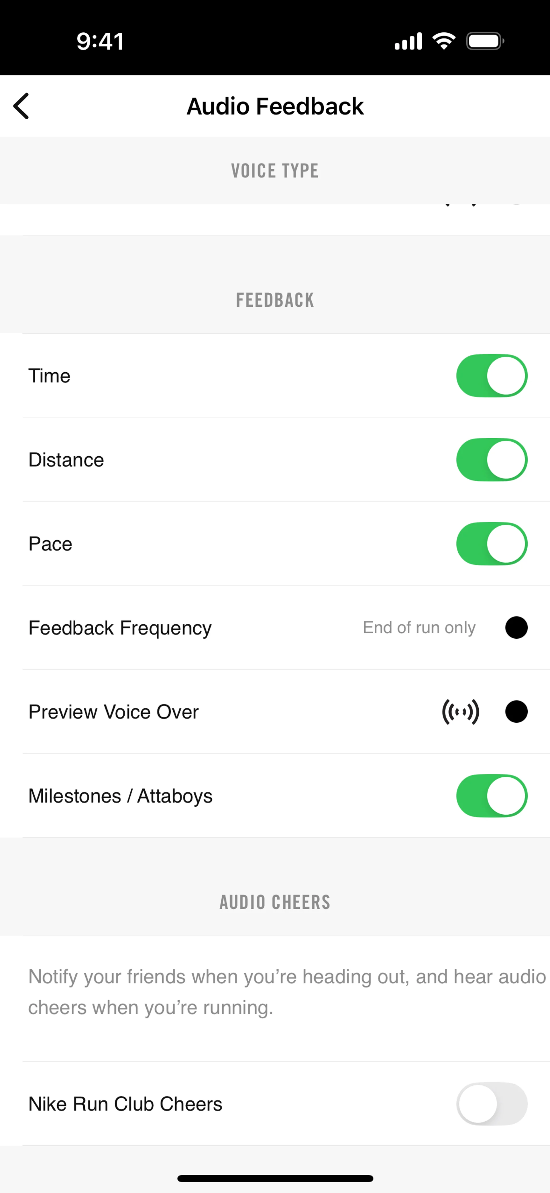 Nike Run Club — Health скриншот интерфейса