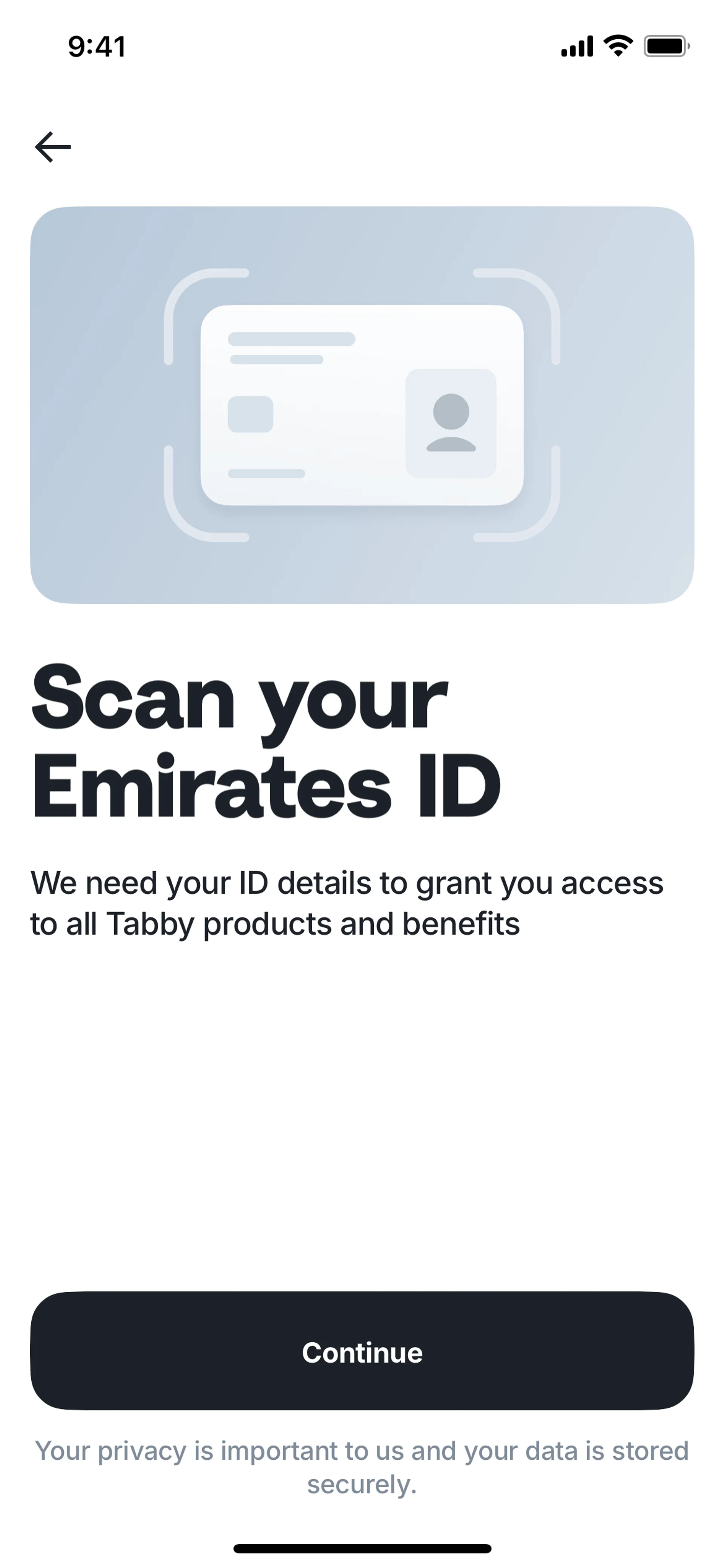 tabby-ios — Fintech скриншот интерфейса