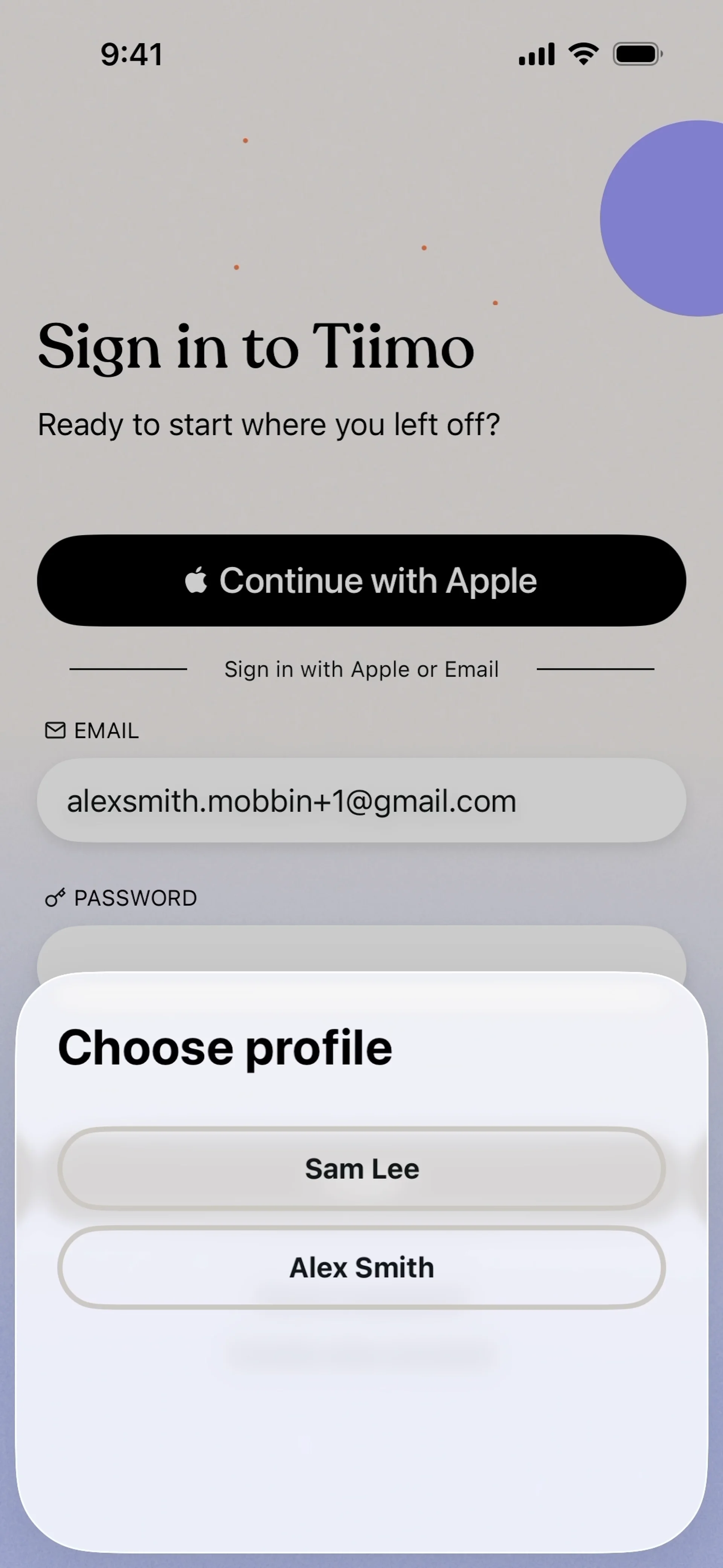 Tiimo — Productivity скриншот интерфейса