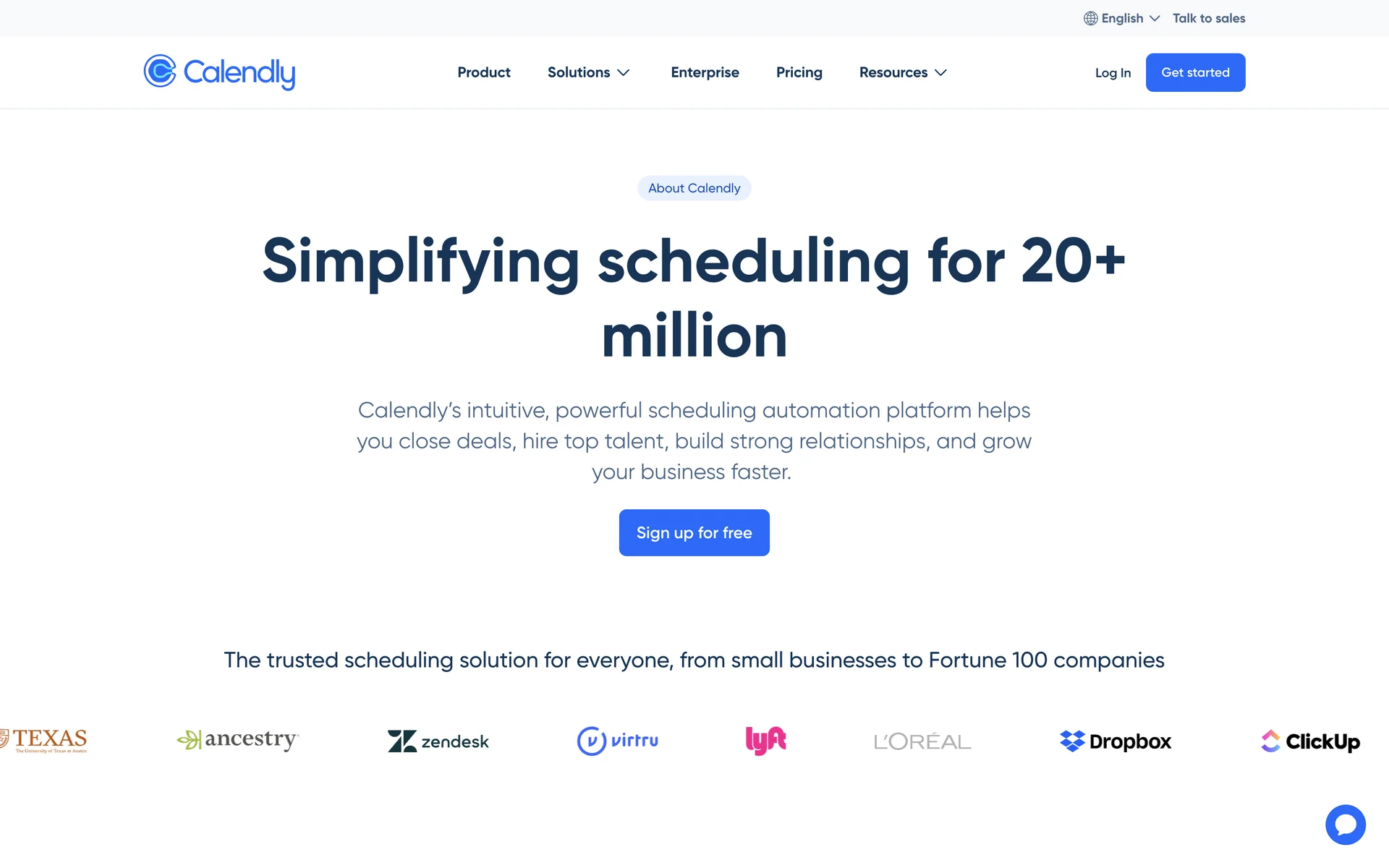 Calendly screenshot