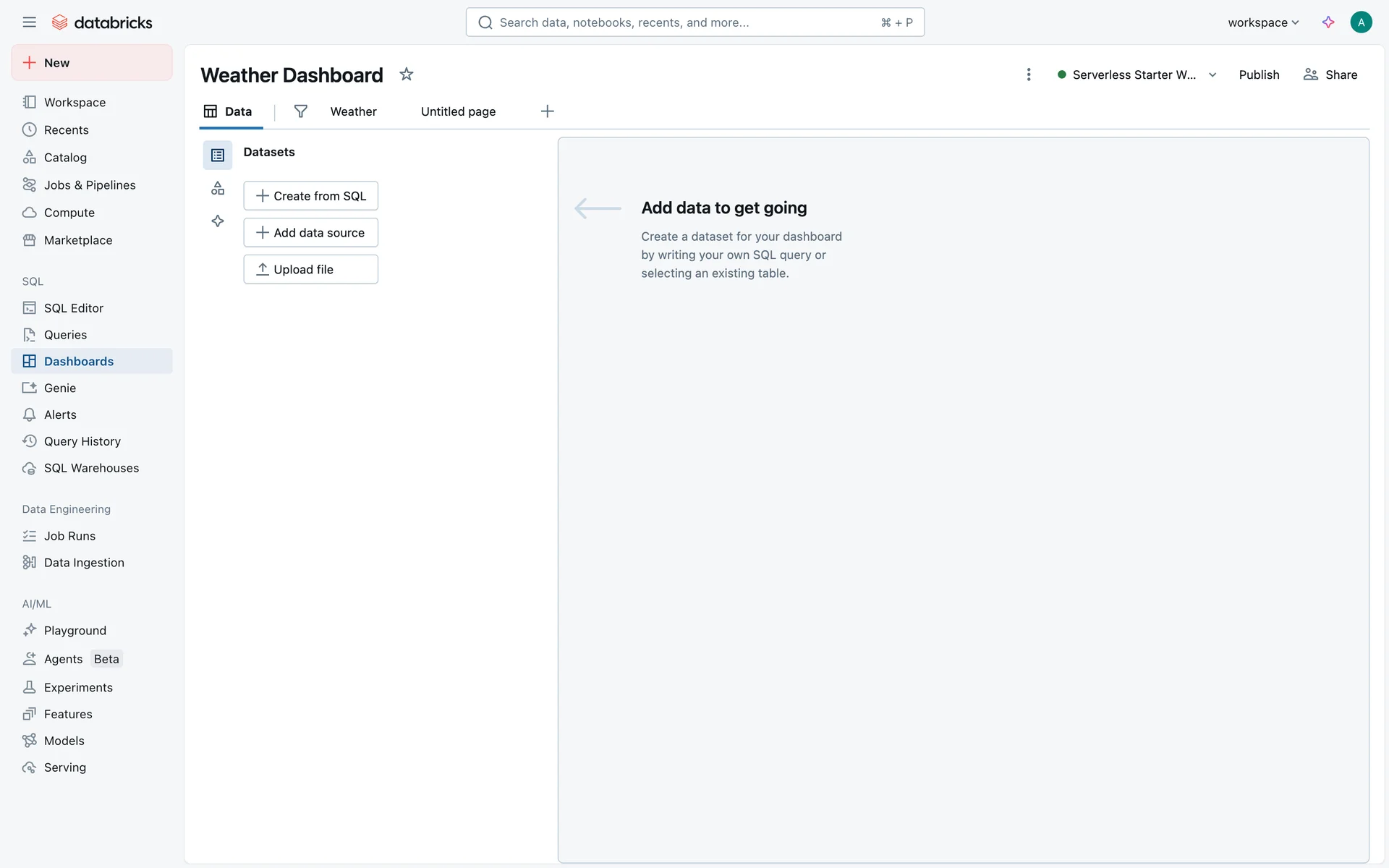 Databricks screenshot