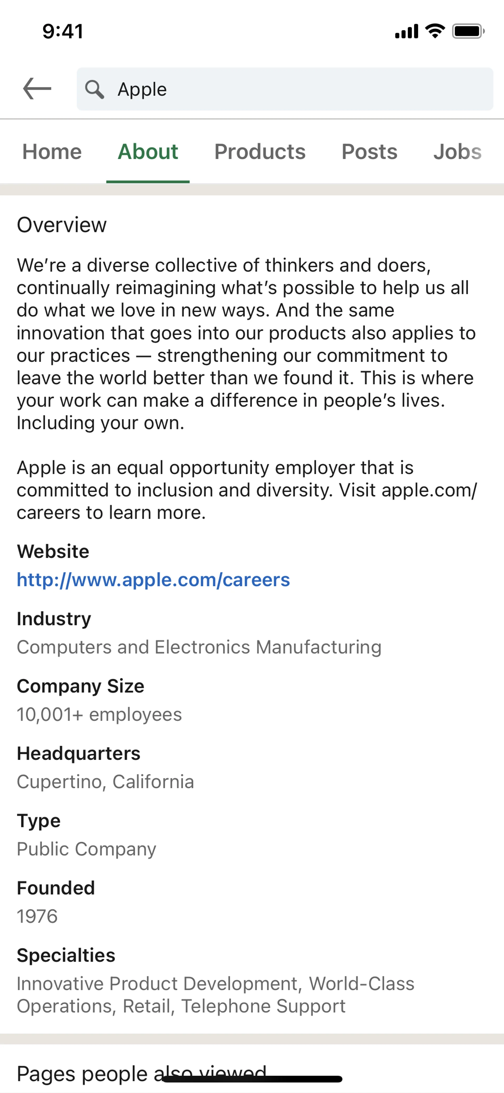 Glassdoor screenshot