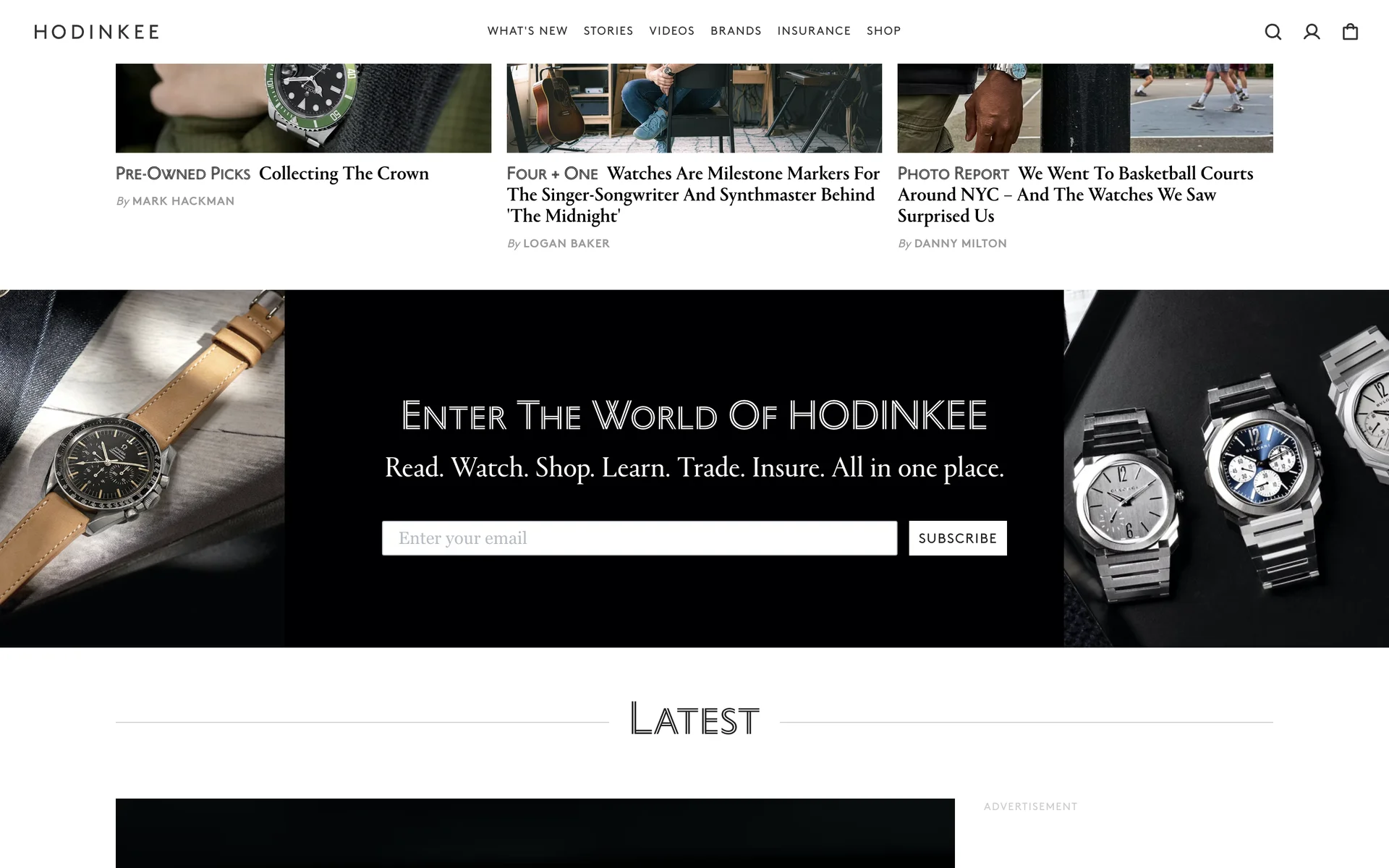 HODINKEE screenshot