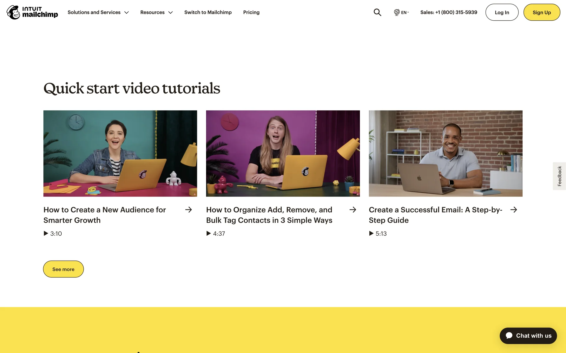 Mailchimp screenshot