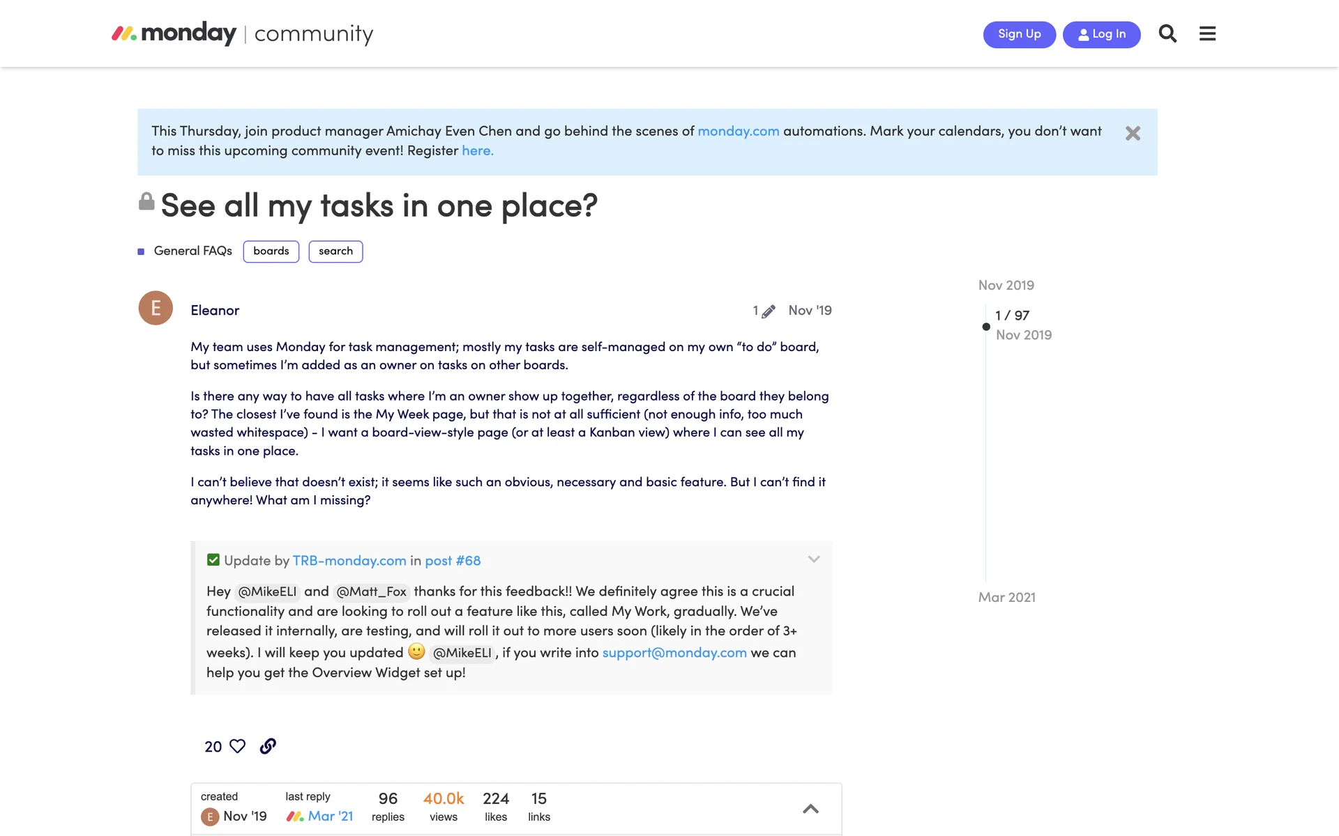 monday.com screenshot