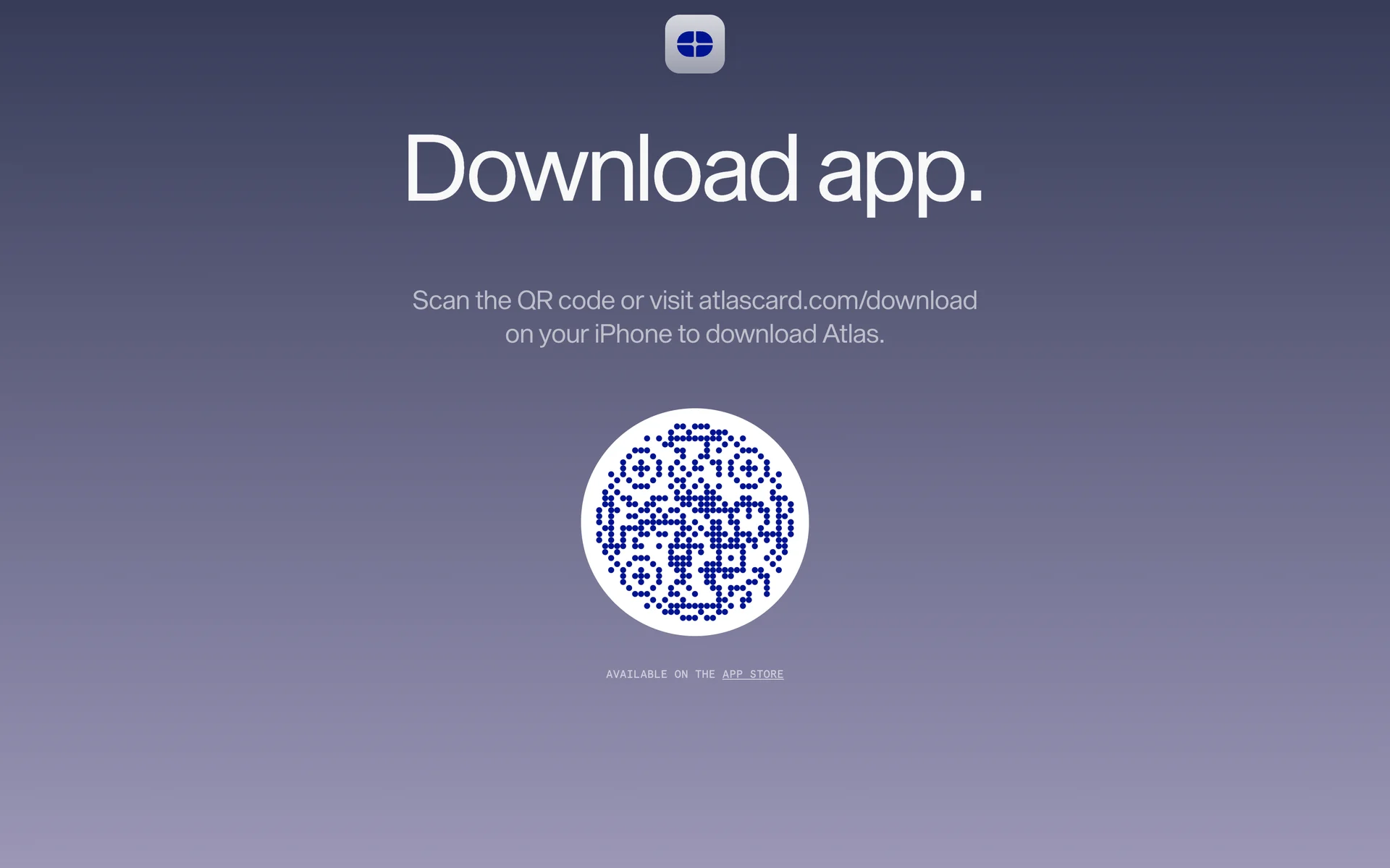 Atlas Card — Fintech скриншот интерфейса