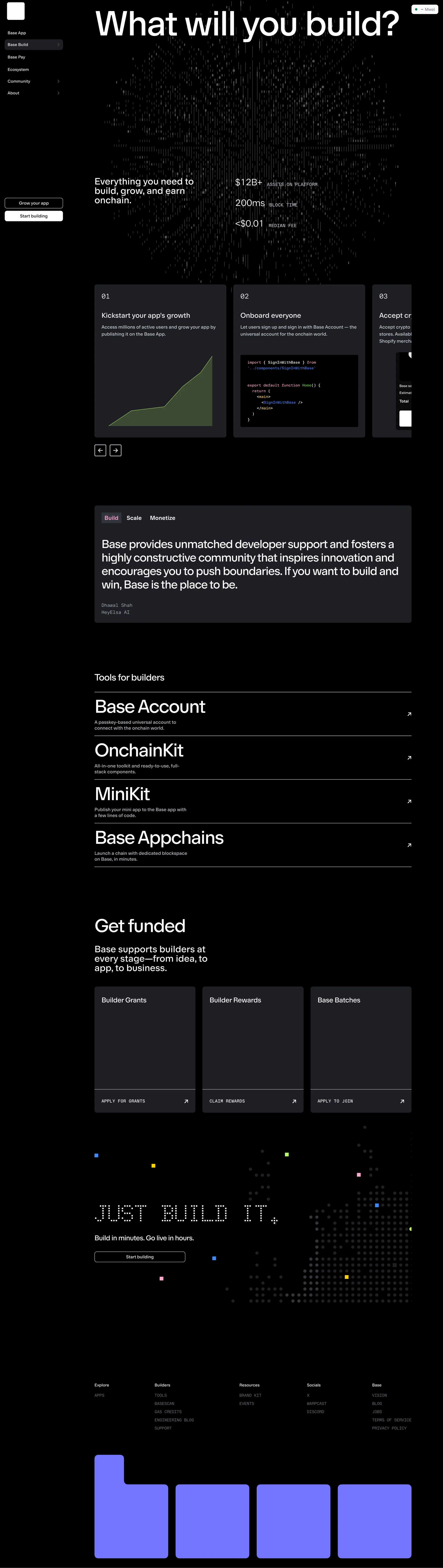Base — Fintech скриншот интерфейса