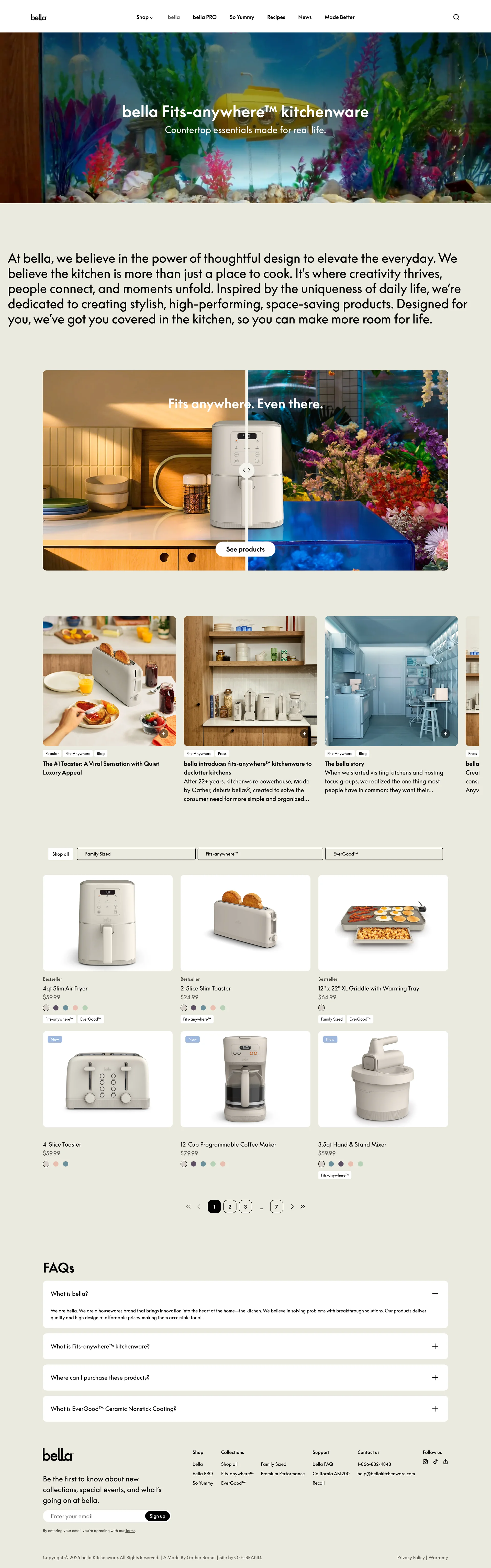 bella — E-commerce скриншот интерфейса