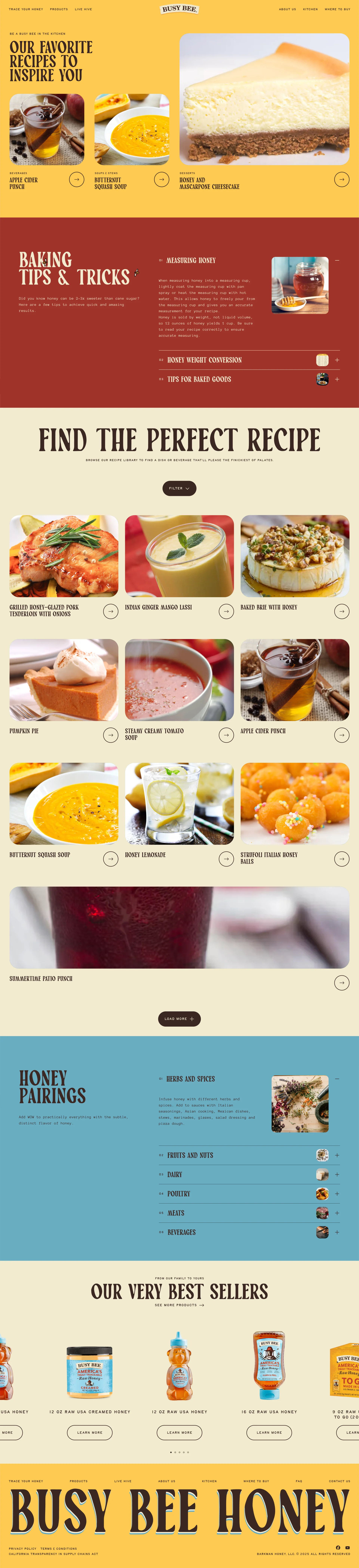 Busy Bee Honey — Food & Drink скриншот интерфейса