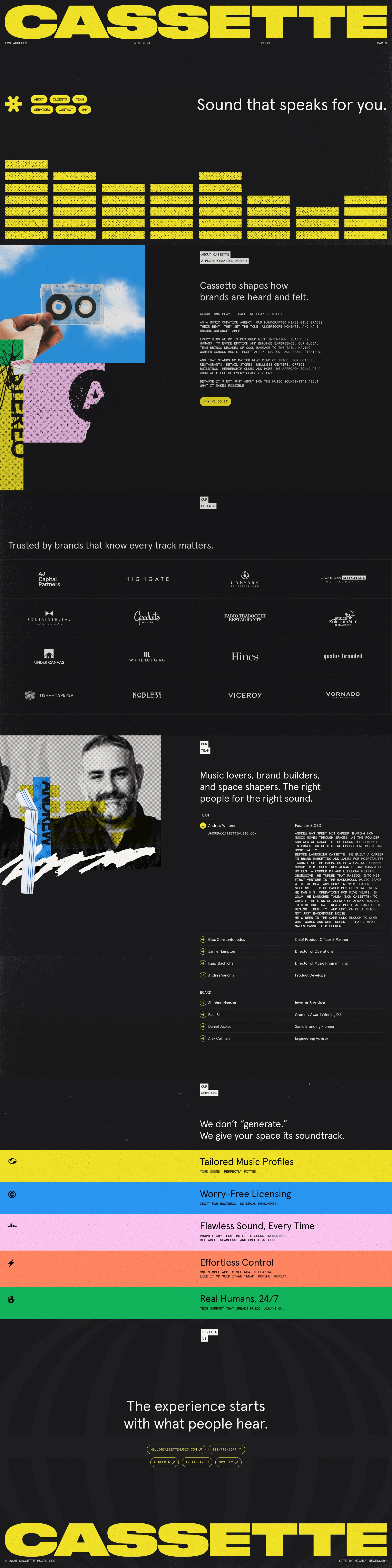 Cassette — Entertainment скриншот интерфейса