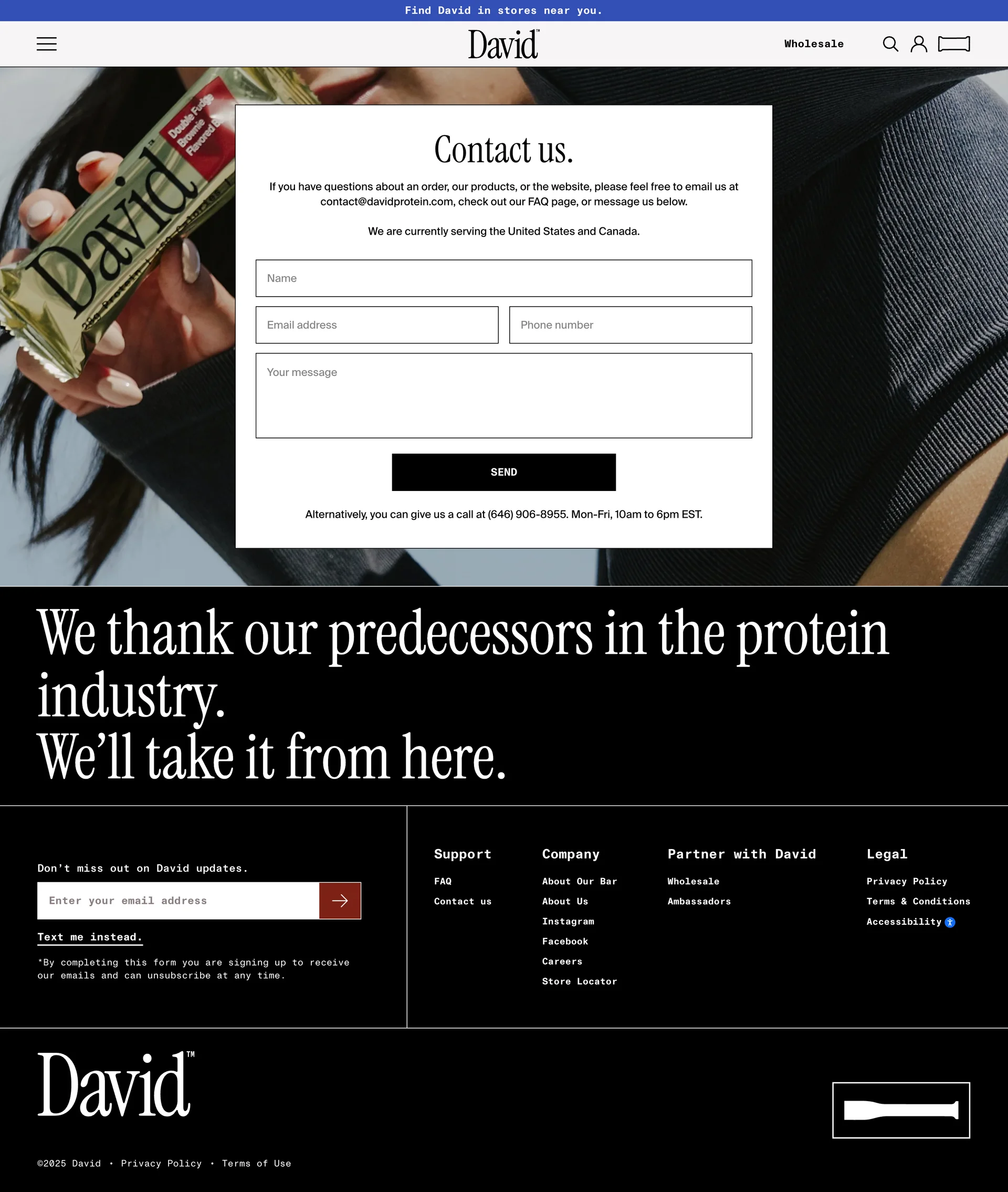 David — Food & Drink скриншот интерфейса