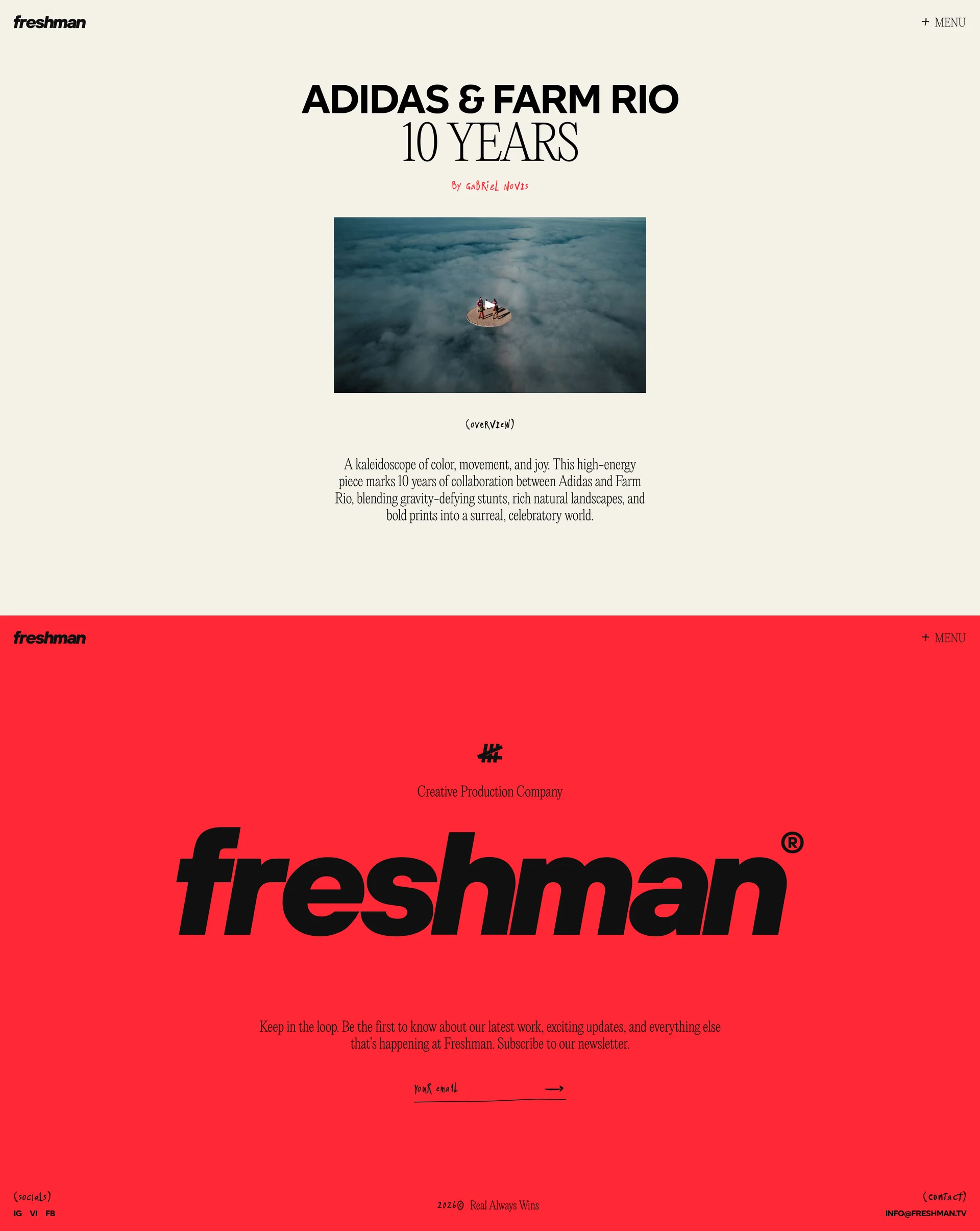 Freshman — Design скриншот интерфейса