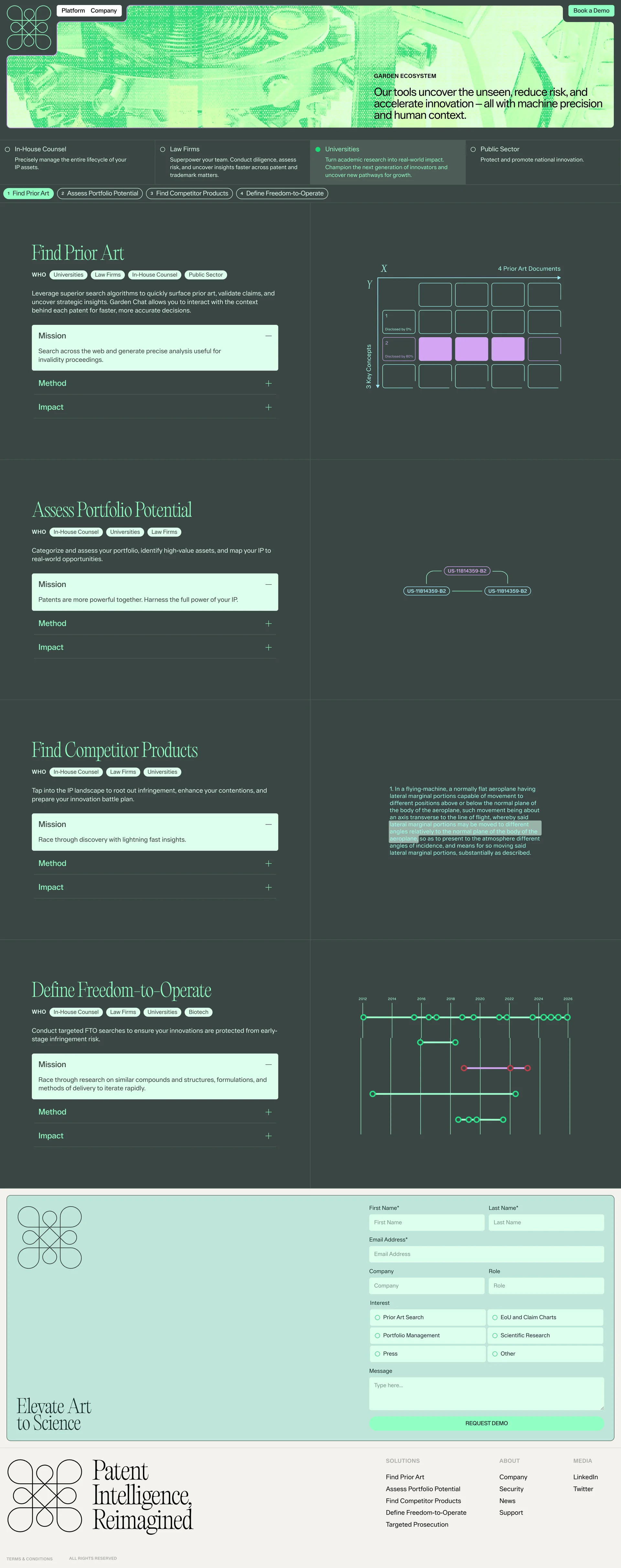 Garden — Developer Tools скриншот интерфейса