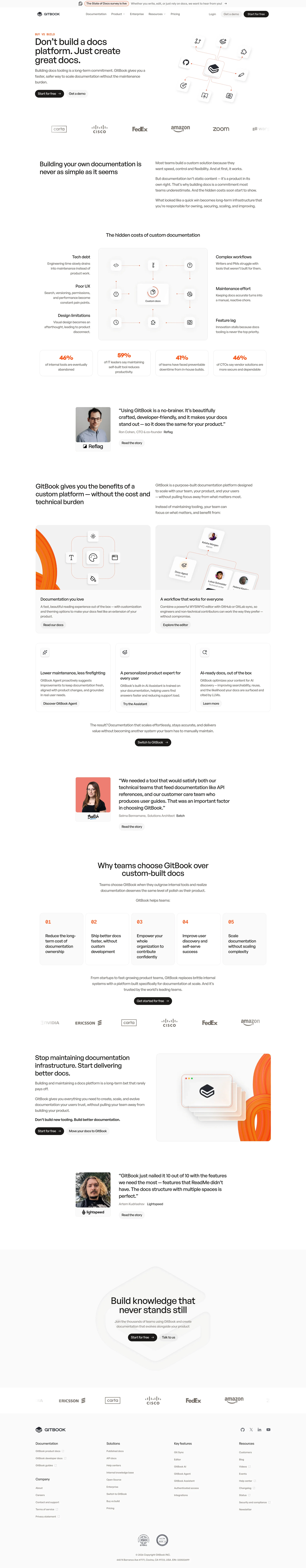 GitBook — Developer Tools скриншот интерфейса