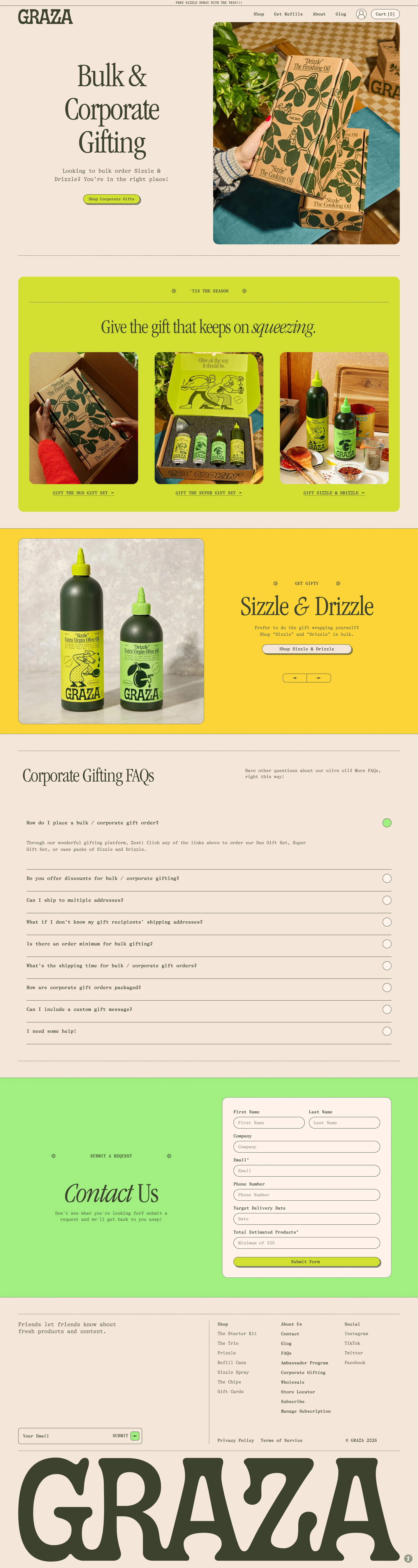 Graza — Food & Drink скриншот интерфейса