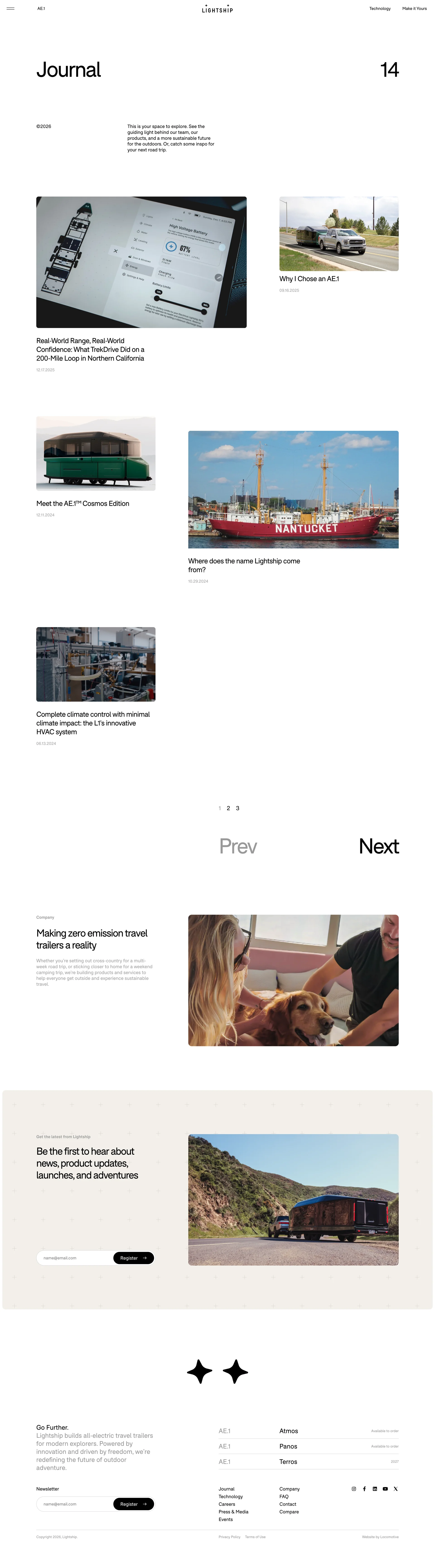 Lightship — Travel скриншот интерфейса