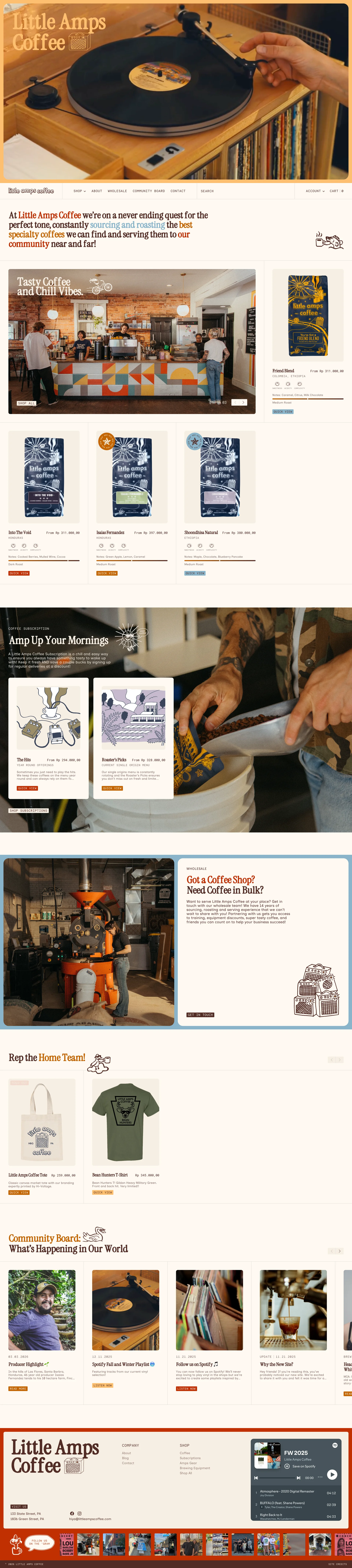 Little Amps Coffee — Food & Drink скриншот интерфейса