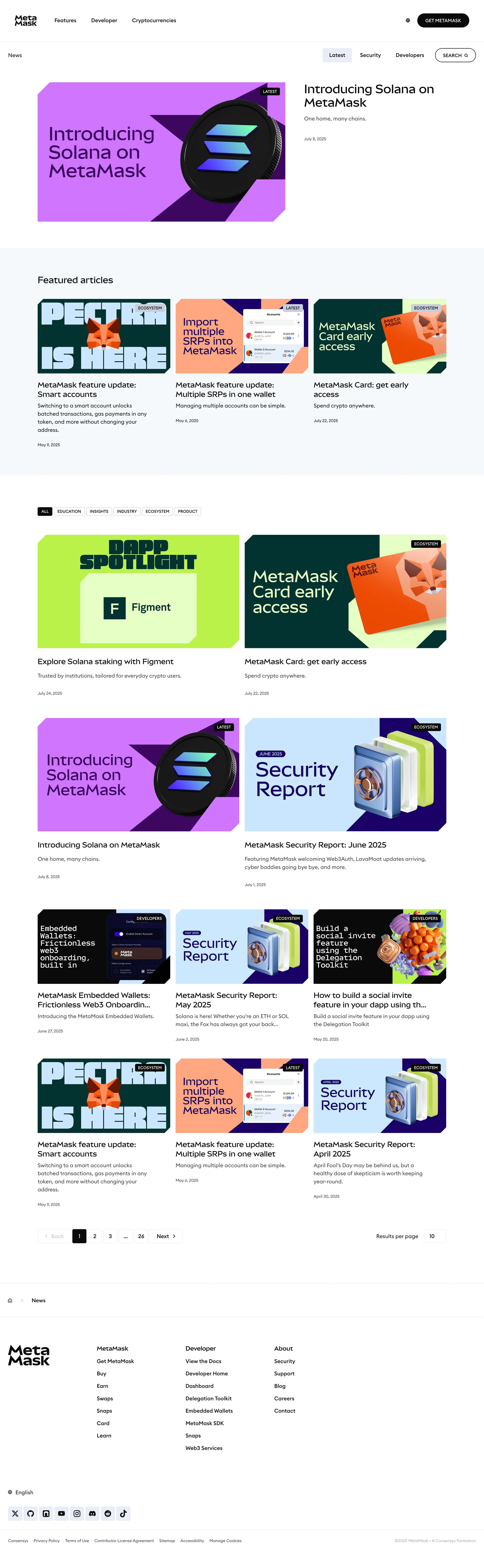 MetaMask — Fintech скриншот интерфейса