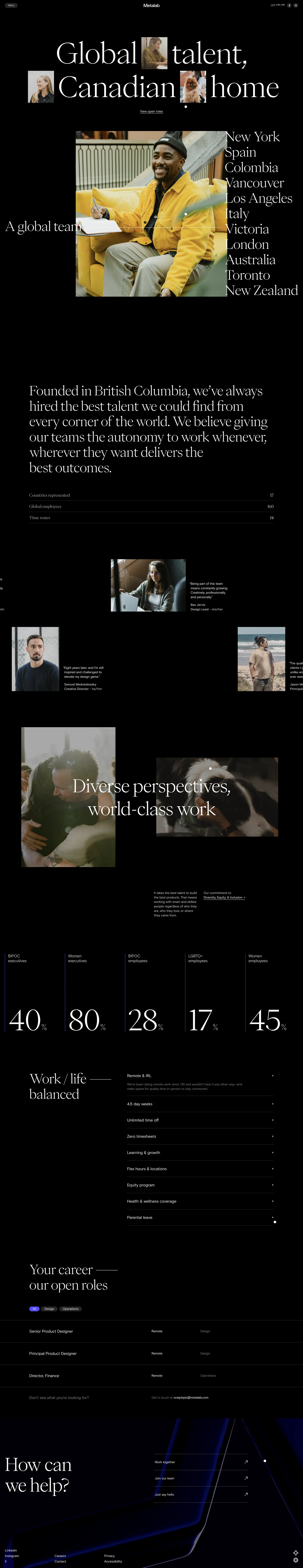 Metalab — Design скриншот интерфейса