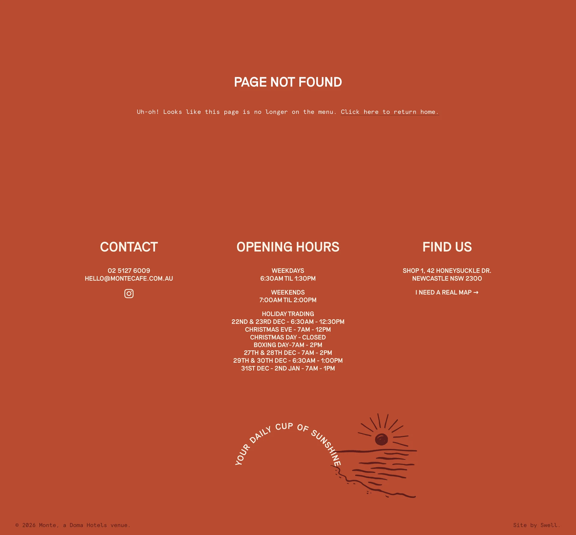 Monte — Food & Drink скриншот интерфейса