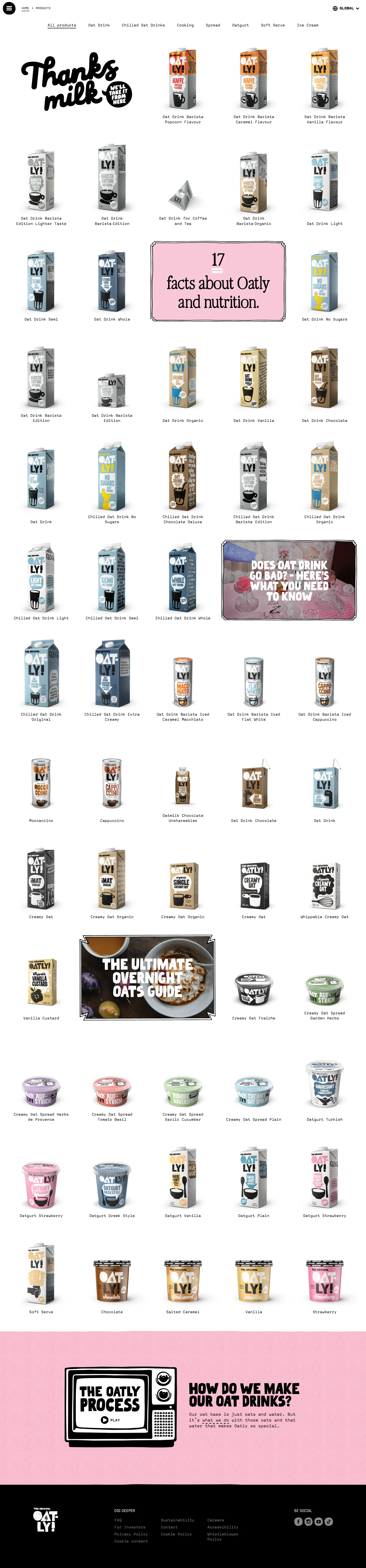 Oatly — Food & Drink скриншот интерфейса