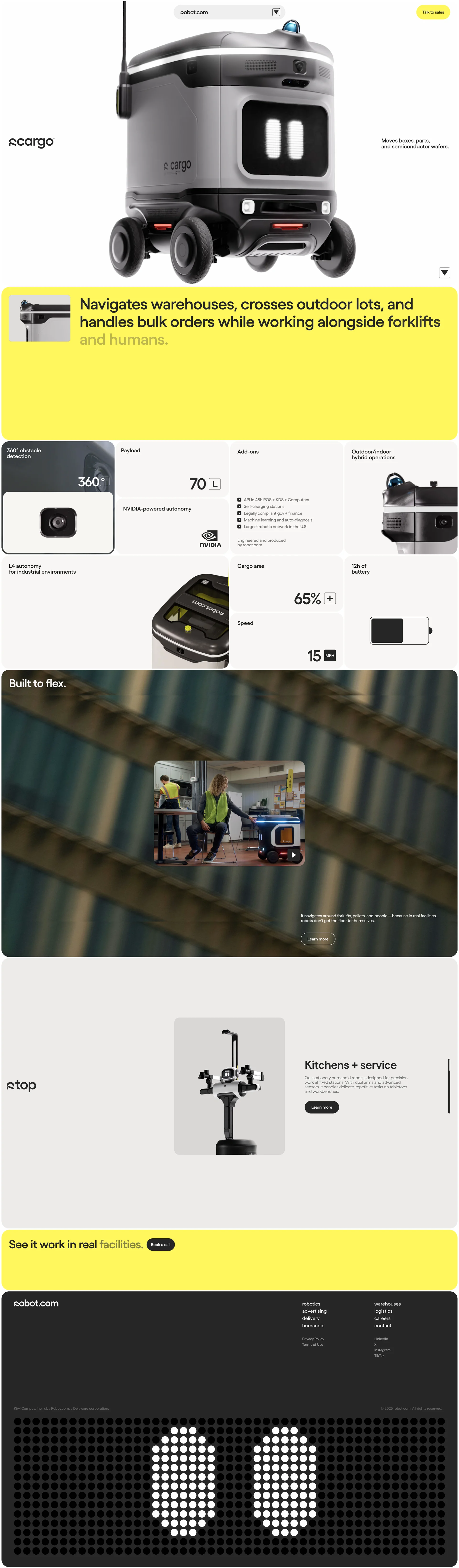 Robot.com — Developer Tools скриншот интерфейса