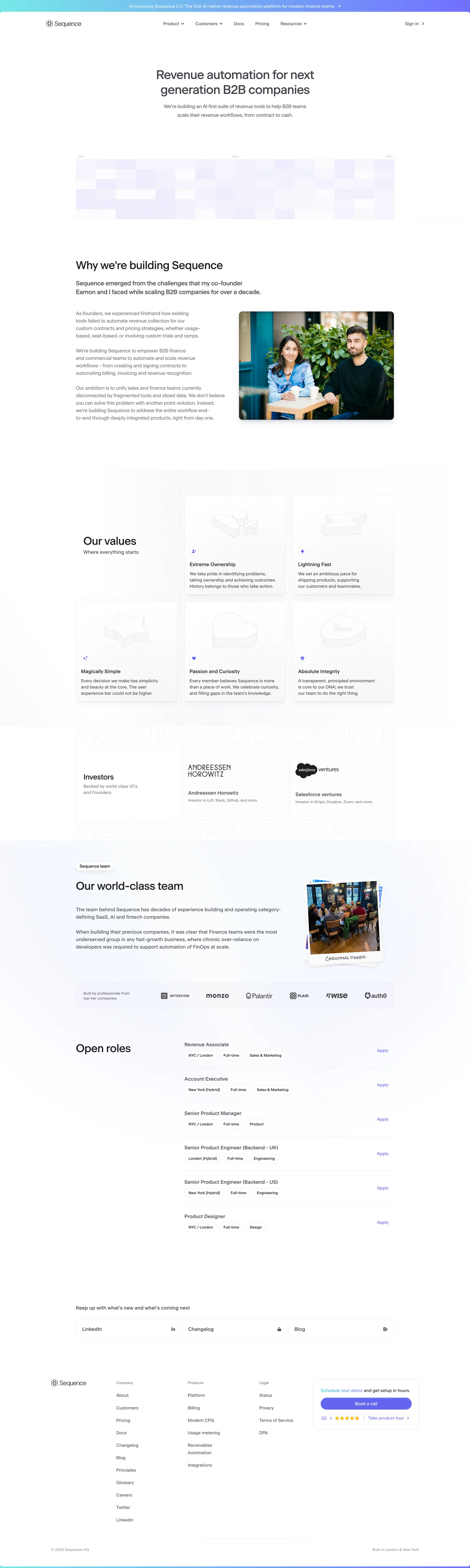 Sequence — SaaS скриншот интерфейса