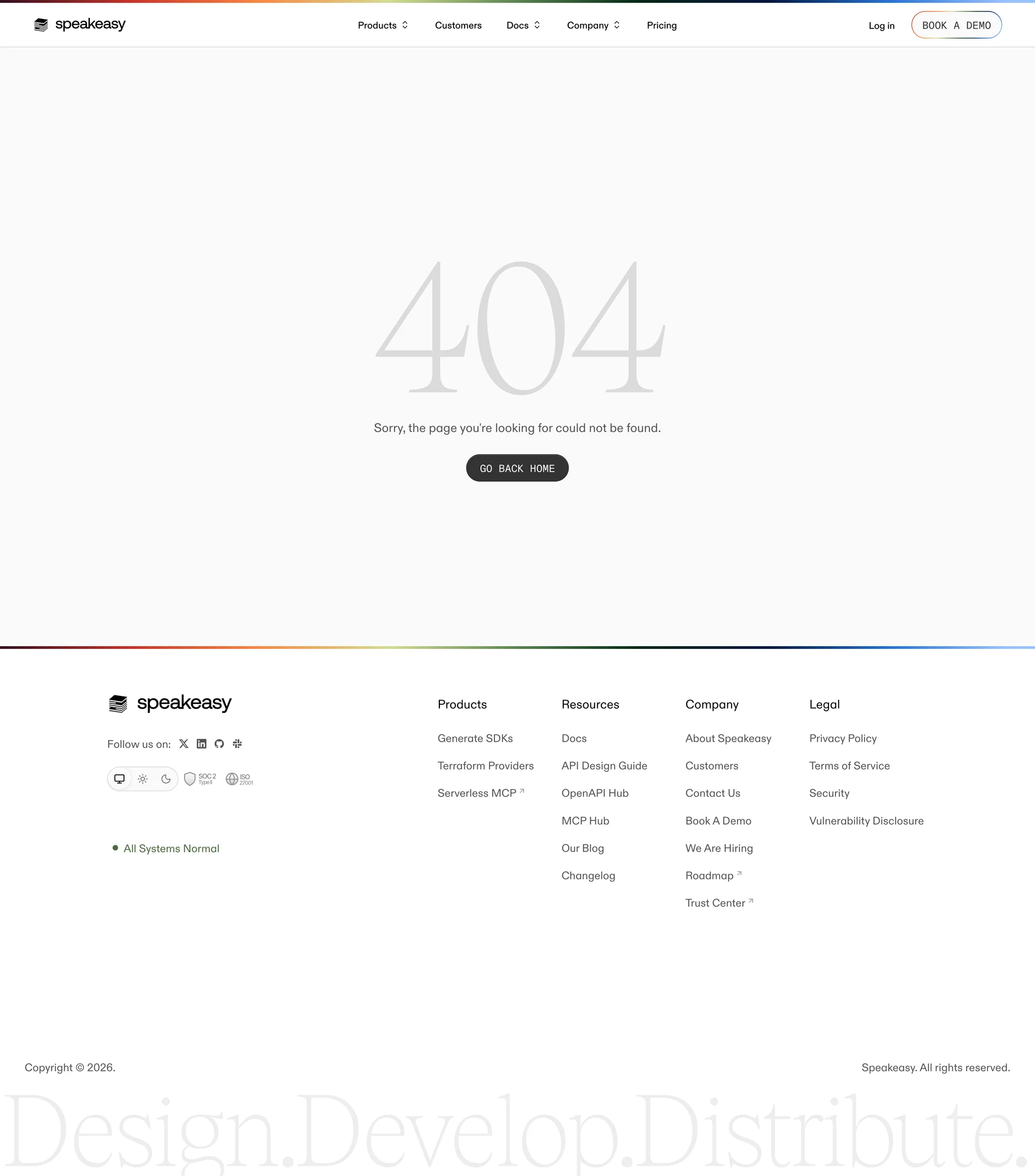 Speakeasy — Developer Tools скриншот интерфейса