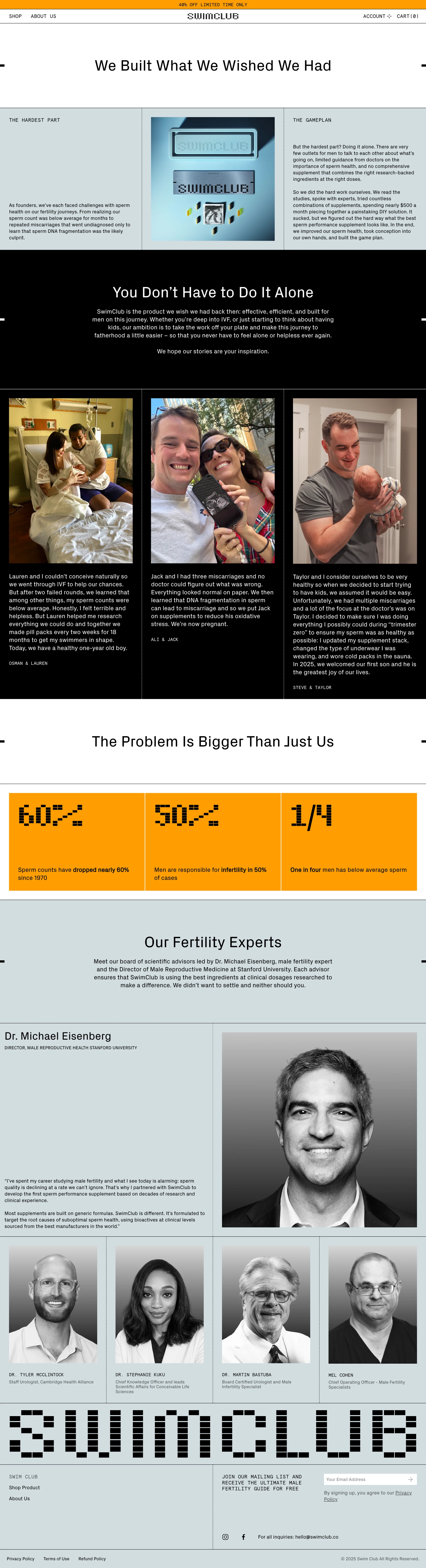 SwimClub — Health скриншот интерфейса