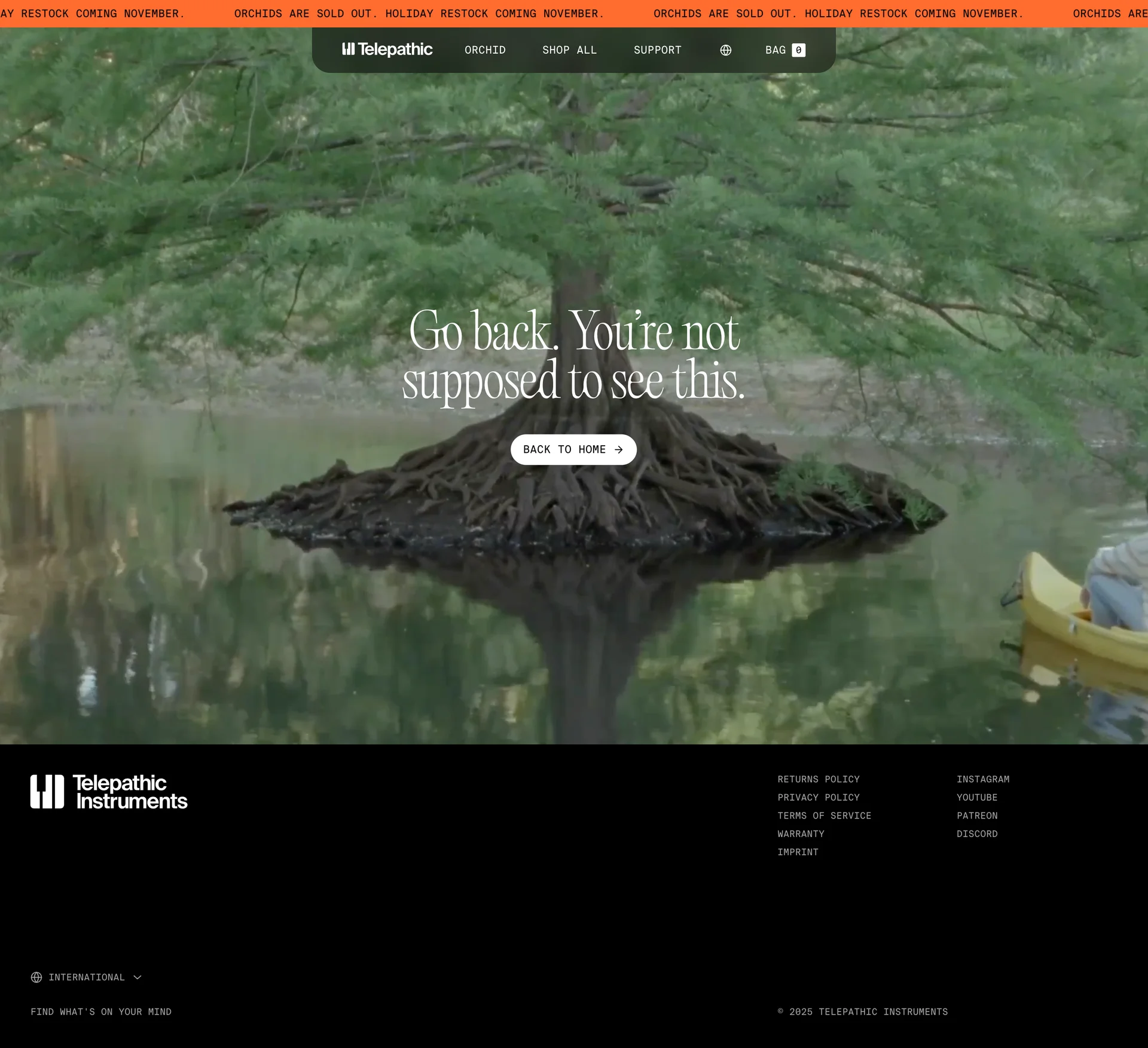 Telepathic Instruments — Design скриншот интерфейса