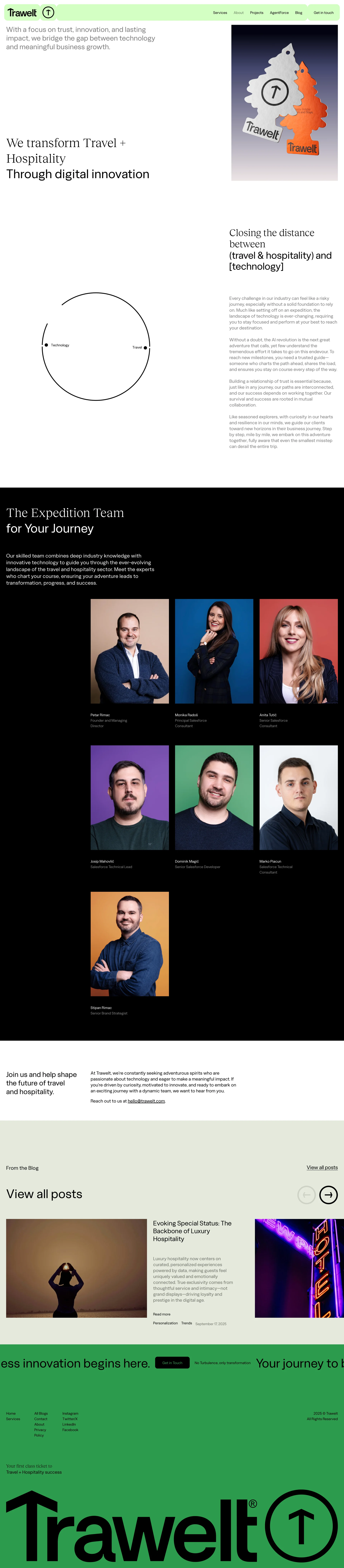 Trawelt — Travel скриншот интерфейса