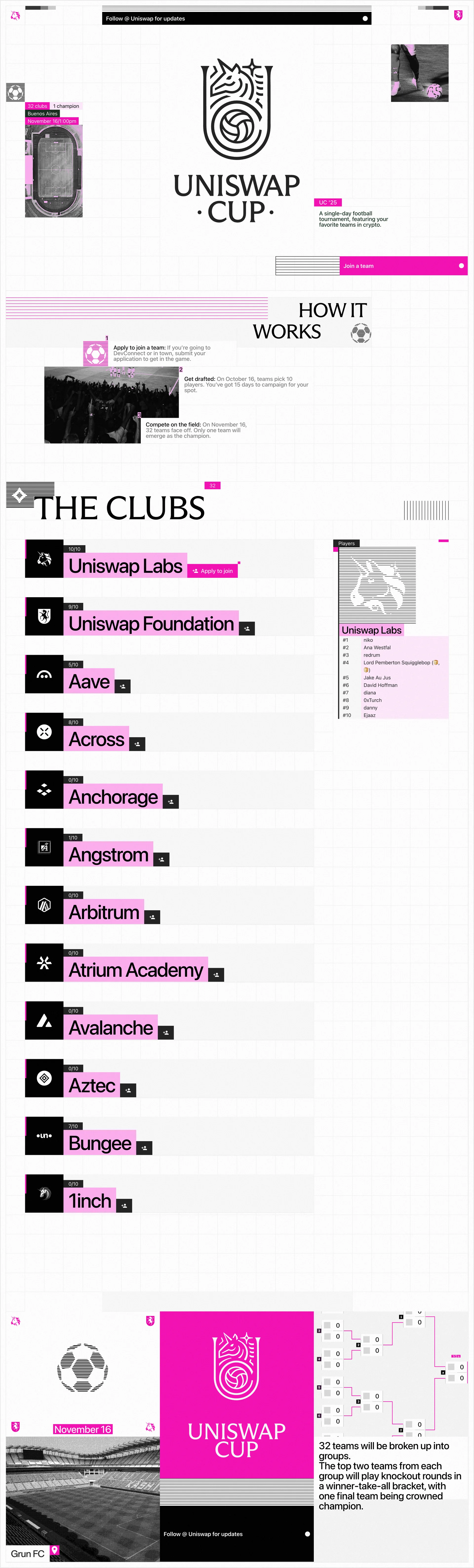 Uniswap Cup — Entertainment скриншот интерфейса