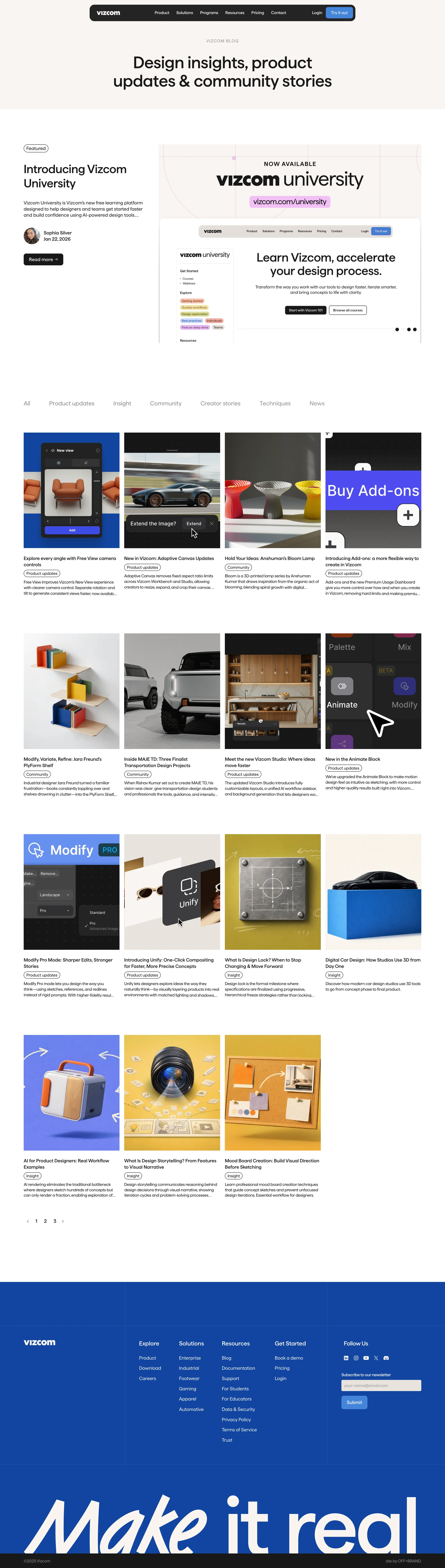 Vizcom — AI/ML скриншот интерфейса