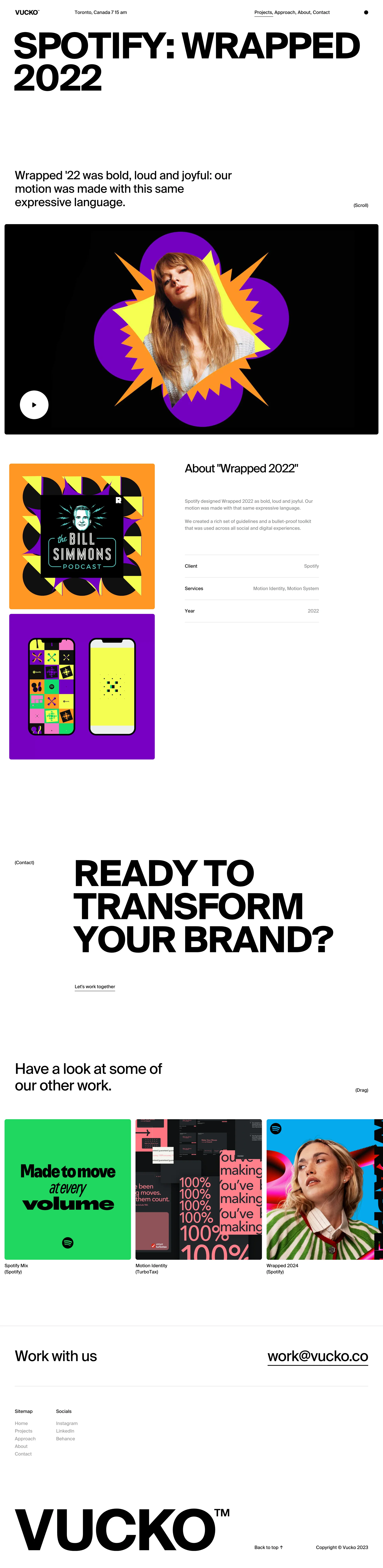 Vucko — Design скриншот интерфейса