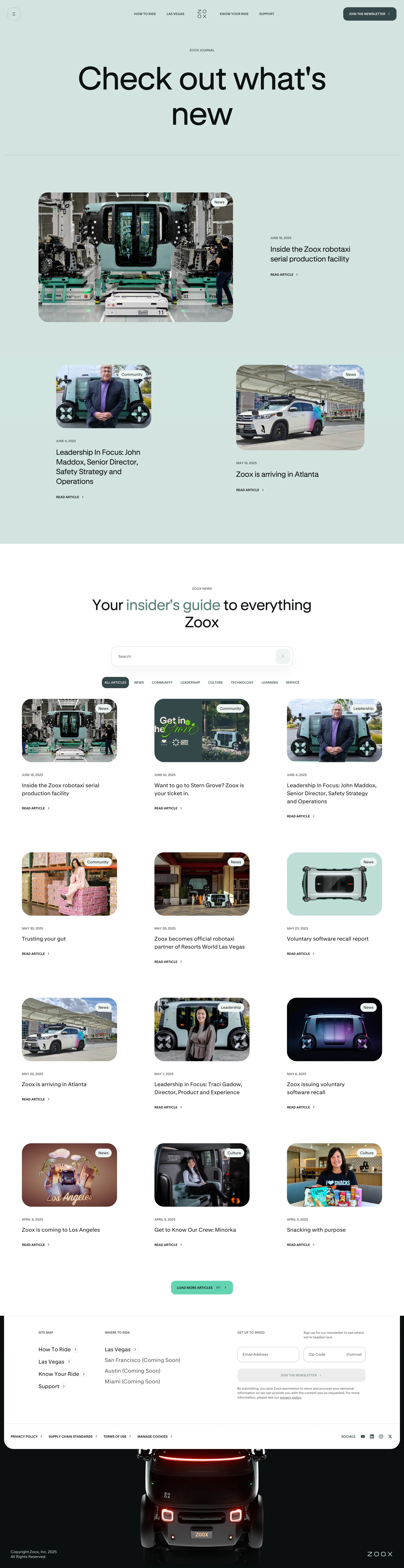 Zoox — AI/ML скриншот интерфейса