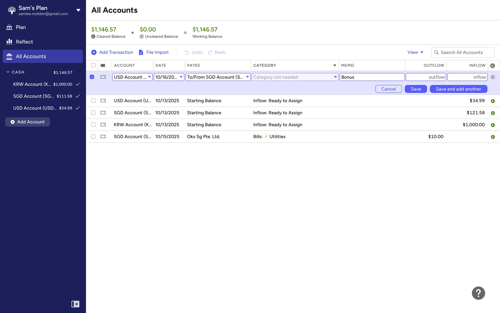 YNAB screenshot